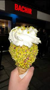 Bachir signature dishes Ashta Pistachio Ice CreamRosewater Ice CreamPistachio Ice CreamLemon Sorbet